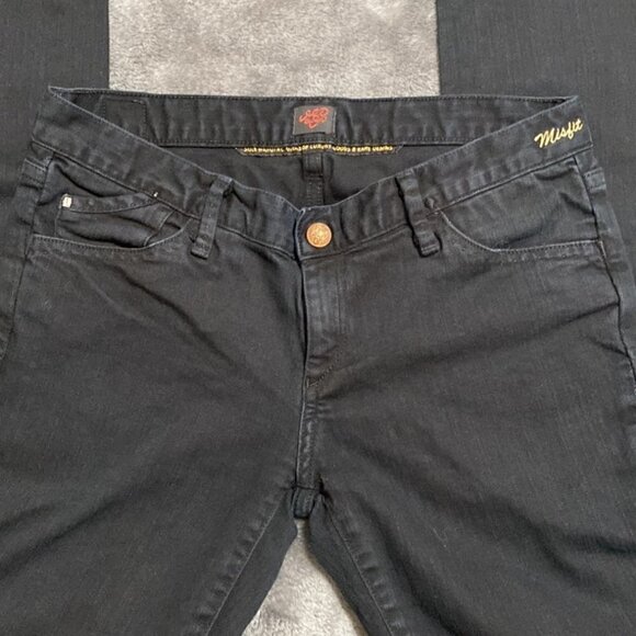 Goldsign Misfit Black Skinny Jeans Size 28 - Picture 7 of 13